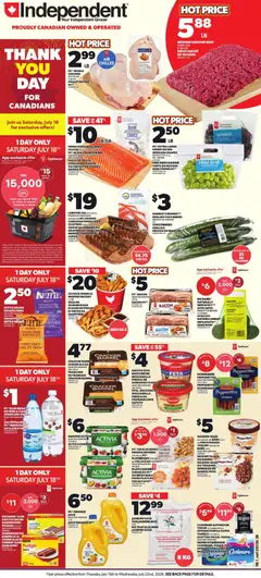 Preview of leaflet Independent Grocer weekly flyer / circulaire from shop Independent Grocer is valid from Jul 16, 2026