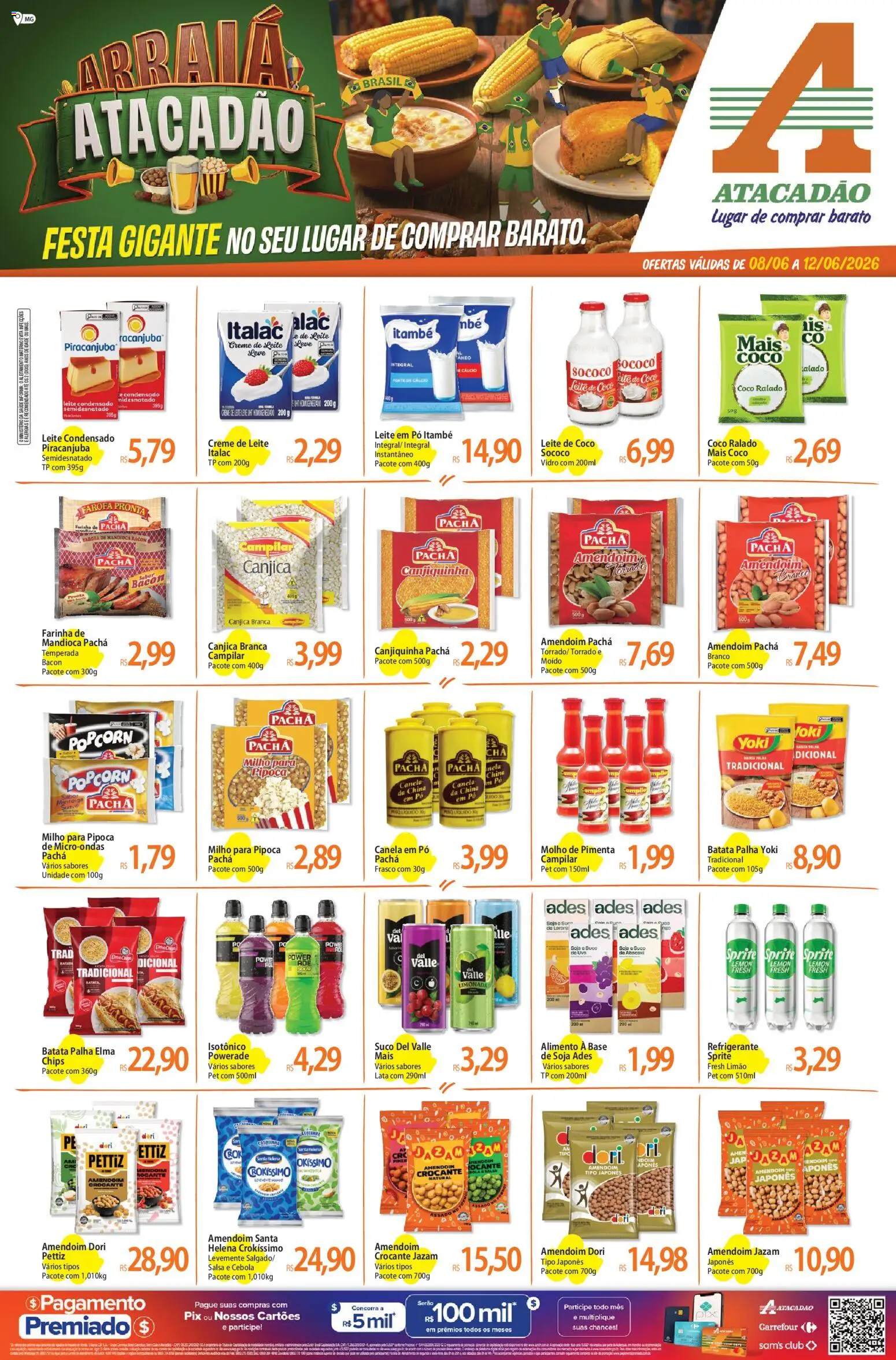 Pré-Visualização do folheto "Atacadão ofertas - MG" da loja Atacadão válido a partir de 08/06/2026