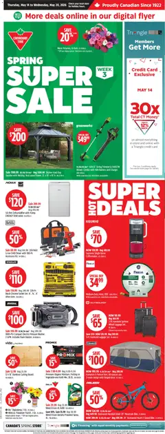 Preview of leaflet Canadian Tire weekly flyer from shop Canadian Tire is valid from May 14, 2026