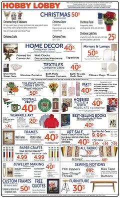 Ad Preview of Hobby Lobby Hobby Lobby Weekly Ad from 10/18/2026