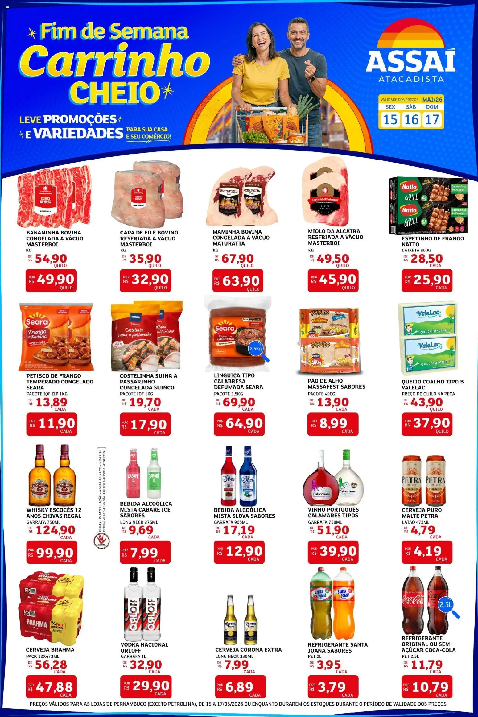 Pré-Visualização do folheto "Assaí Atacadista ofertas - PE" da loja Assaí Atacadista válido a partir de 15/05/2026