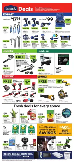 Ad Preview of Lowe's Lowe's Weekly Ad from 08/06/2026