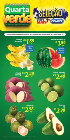 Pré-Visualização do folheto "Comper ofertas Quarta Verde" da loja Comper válido a partir de 20/05/2026