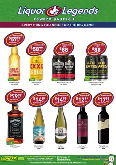 Preview of catalogue Liquor Legends catalogue Deception Bay from shop Liquor Legends valid 03/06/2026