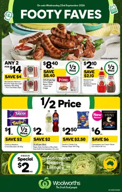 Preview of catalogue Woolworths catalogue from shop Woolworths valid 23/09/2026