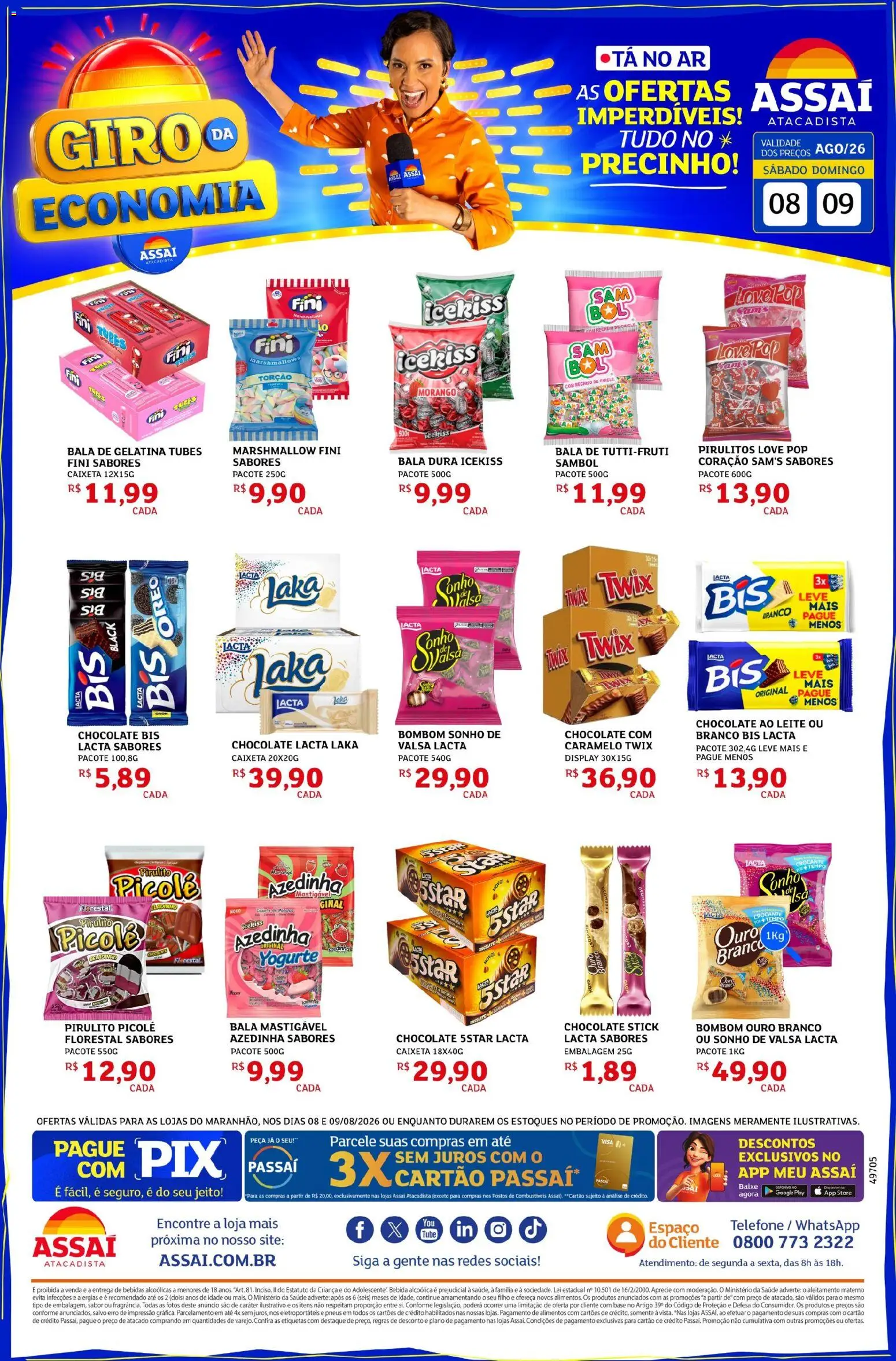 Pré-Visualização do folheto "Assaí Atacadista ofertas - MA" da loja Assaí Atacadista válido a partir de 08/08/2026