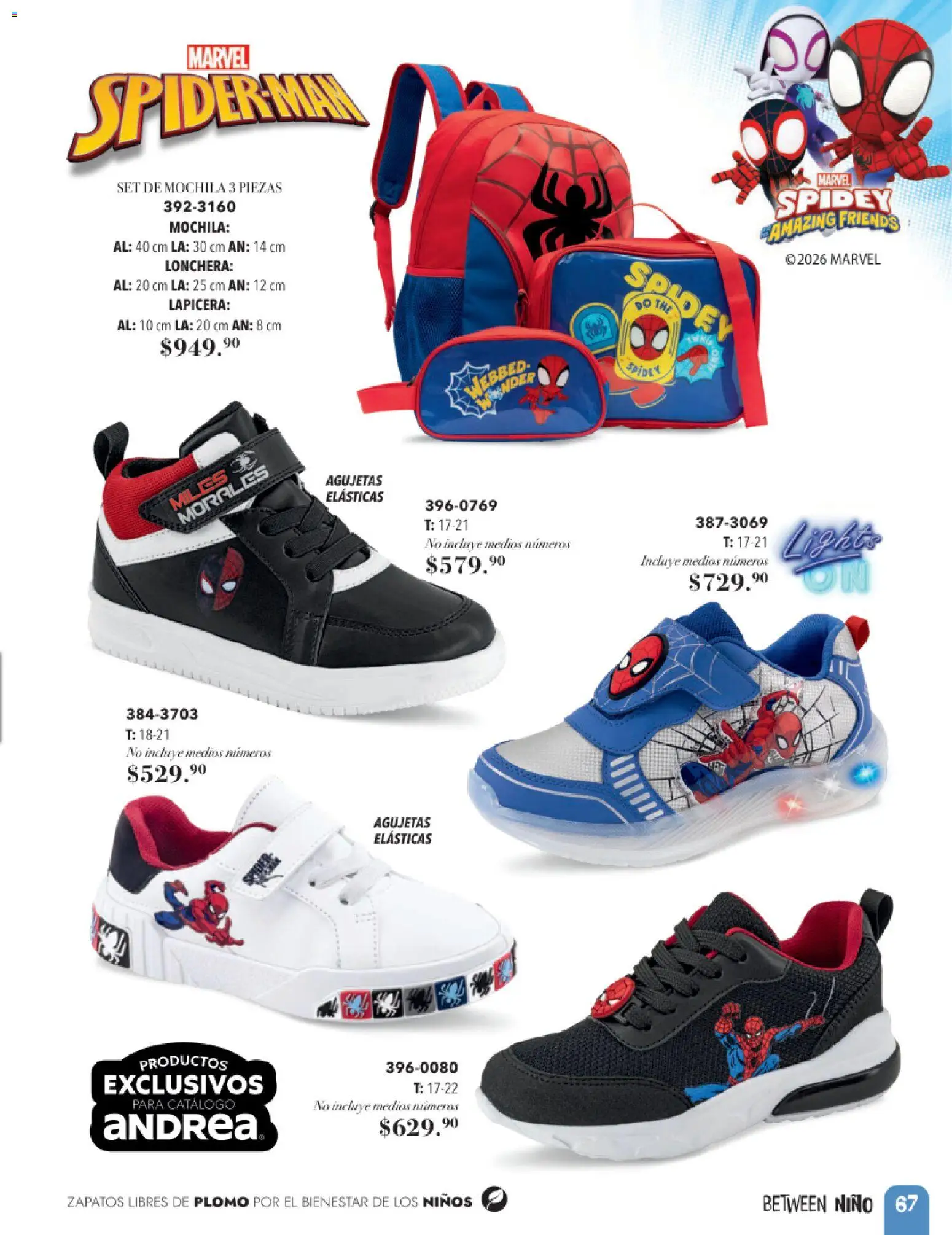 Vista previa las ofertas de la tienda Andrea - Andrea catálogo Infantil desde el 24/05/2026 - Mochila, Zapatos