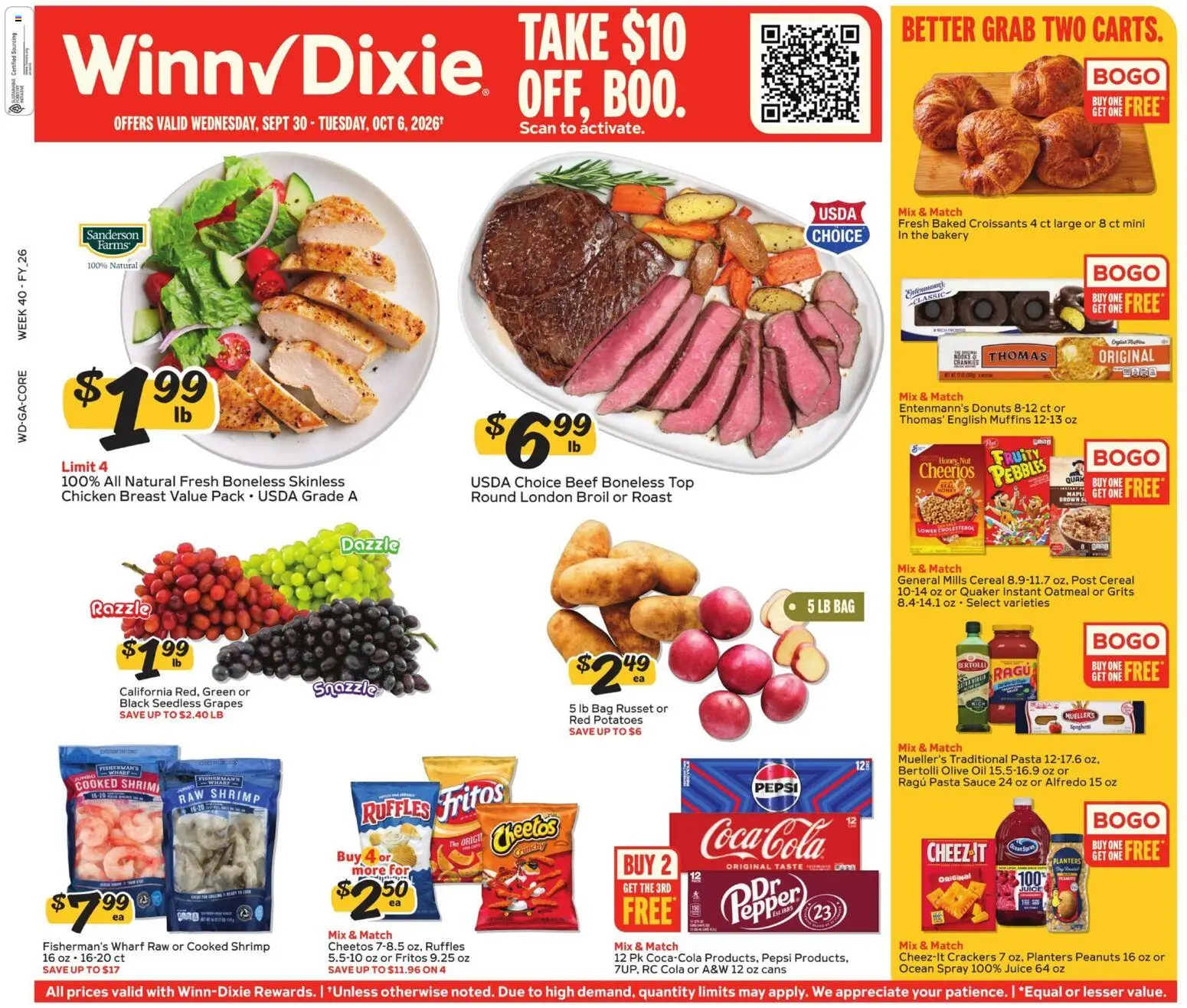 Ad Preview of Winn Dixie Winn Dixie Weekly Weekly Ad from 09/30/2026