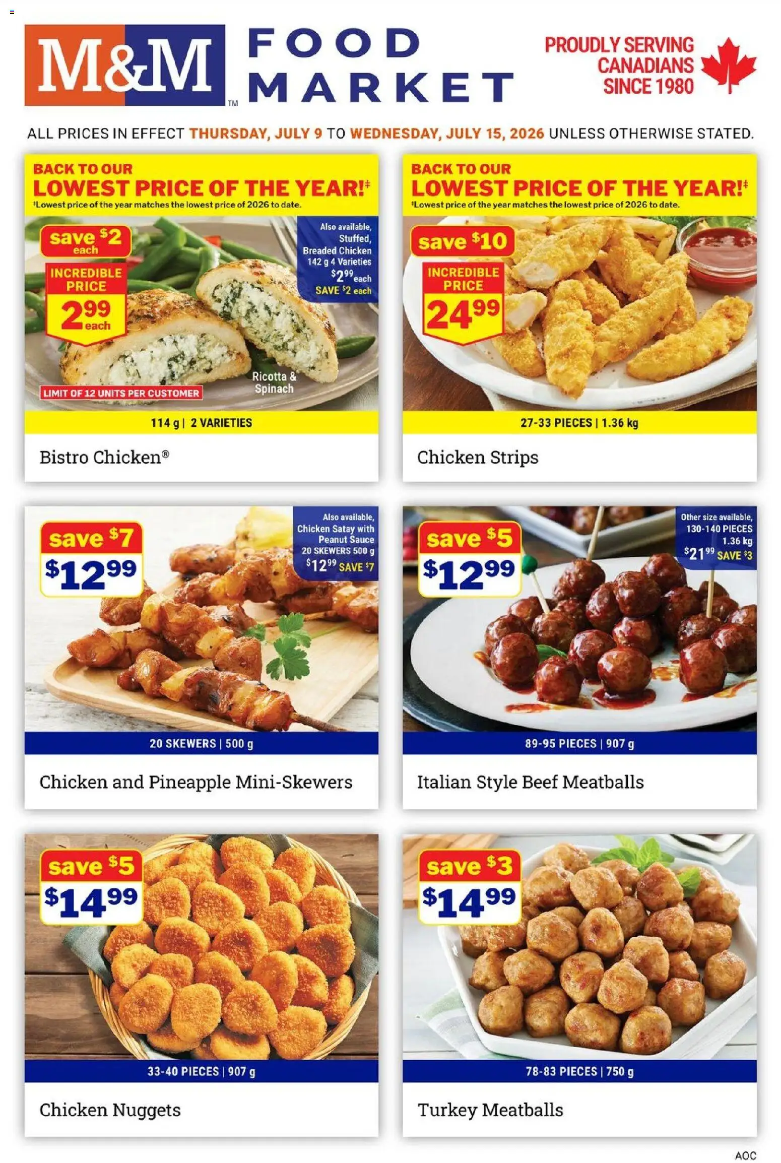 Preview of leaflet M&M Food Market weekly flyer / circulaire from shop M&M Food Market is valid from Jul 09, 2026