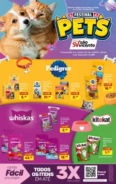 Pré-Visualização do folheto "Supermercados São Vicente ofertas Pets" da loja Supermercados São Vicente válido a partir de 27/05/2026