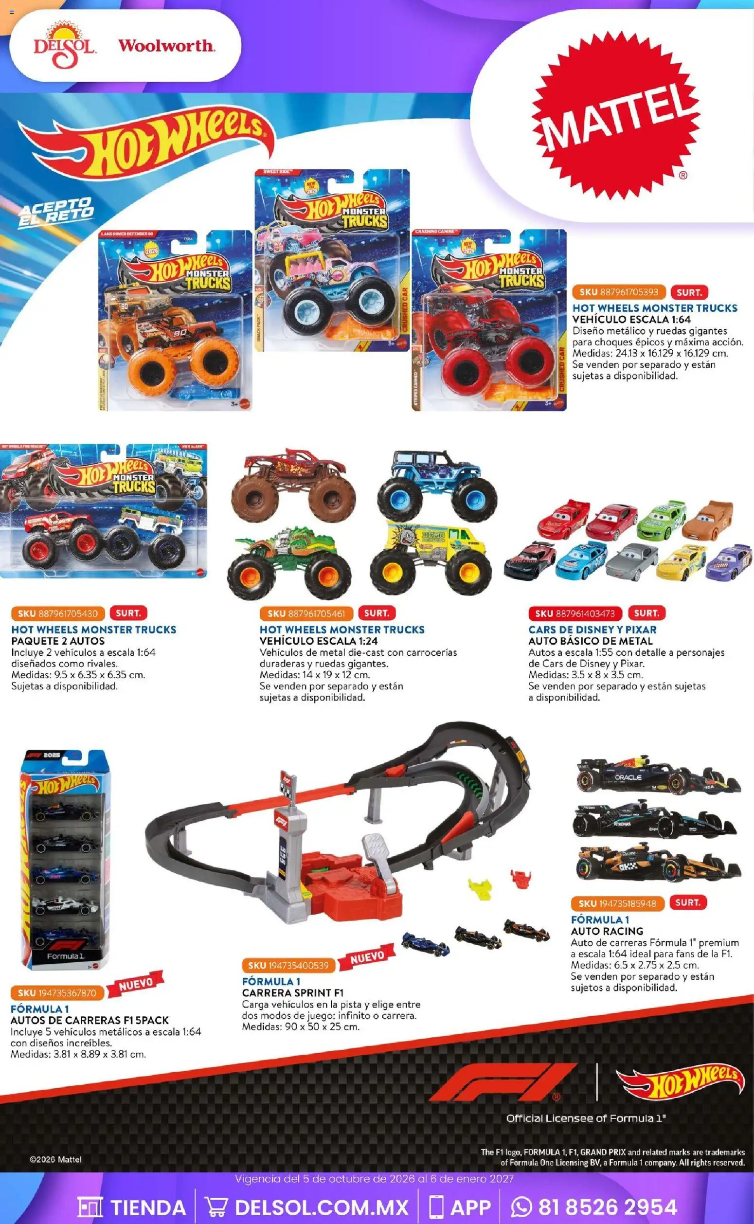 Vista previa las ofertas de la tienda Del Sol y Woolworth - Del Sol y Woolworth catálogo El Castillo del Juguete desde el 01/10/2026 - Juego