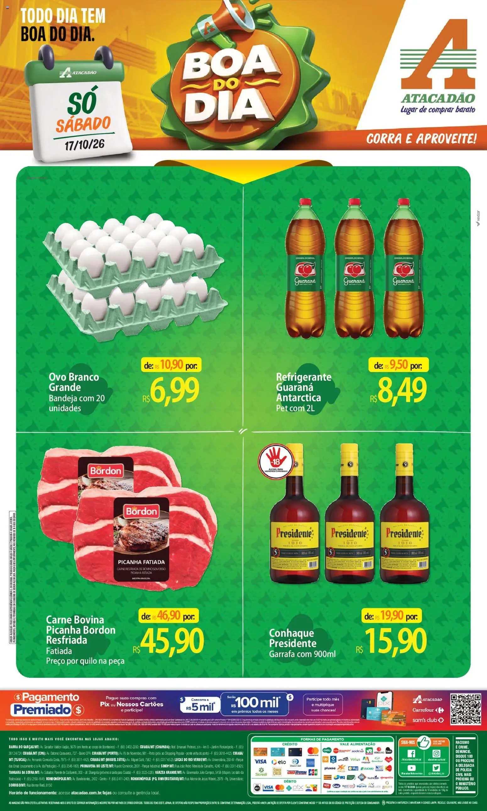 Pré-Visualização do folheto "Atacadão ofertas - MT" da loja Atacadão válido a partir de 17/10/2026