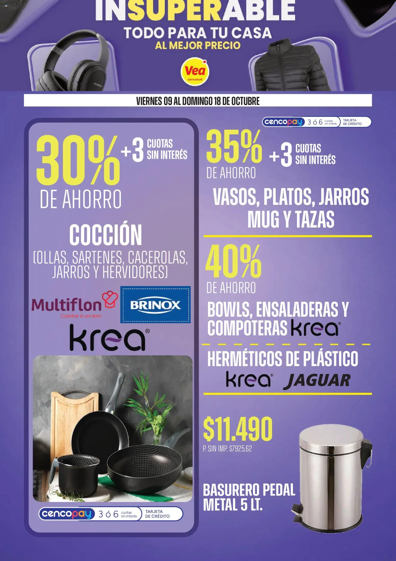Vista previa del folleto de la tienda Vea válido desde el 09/10/2026 