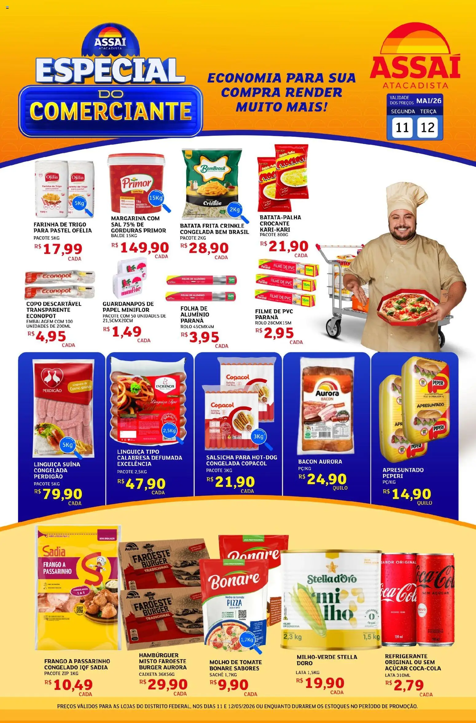 Pré-Visualização do folheto "Assaí Atacadista ofertas - DF" da loja Assaí Atacadista válido a partir de 11/05/2026