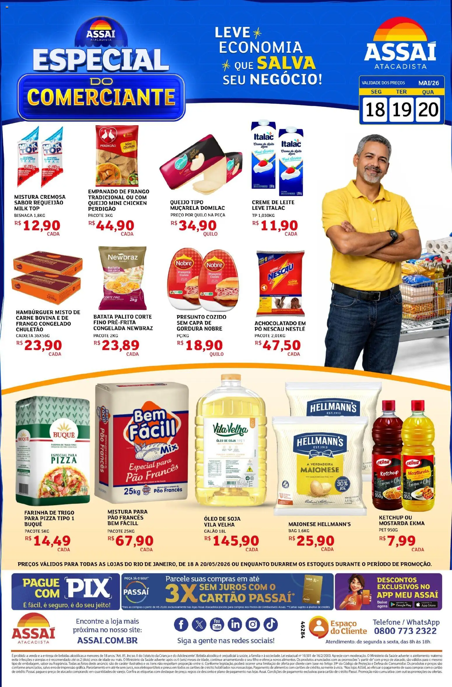 Pré-Visualização do folheto "Assaí Atacadista ofertas - RJ" da loja Assaí Atacadista válido a partir de 18/05/2026
