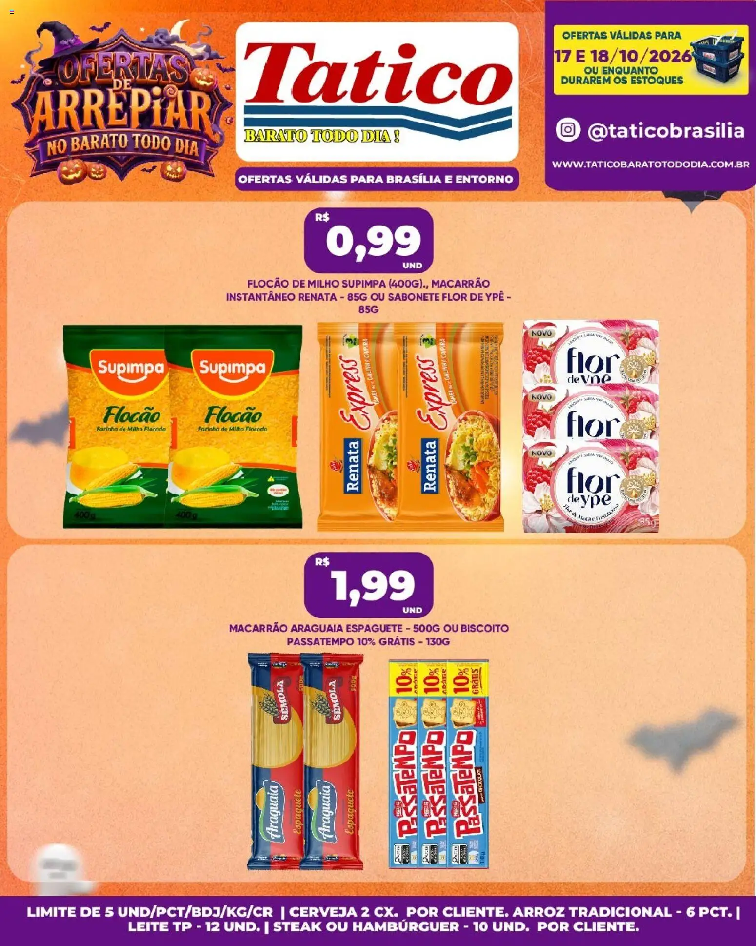 Pré-Visualização do folheto "Tatico ofertas Fim de Semana" da loja Tatico válido a partir de 17/10/2026