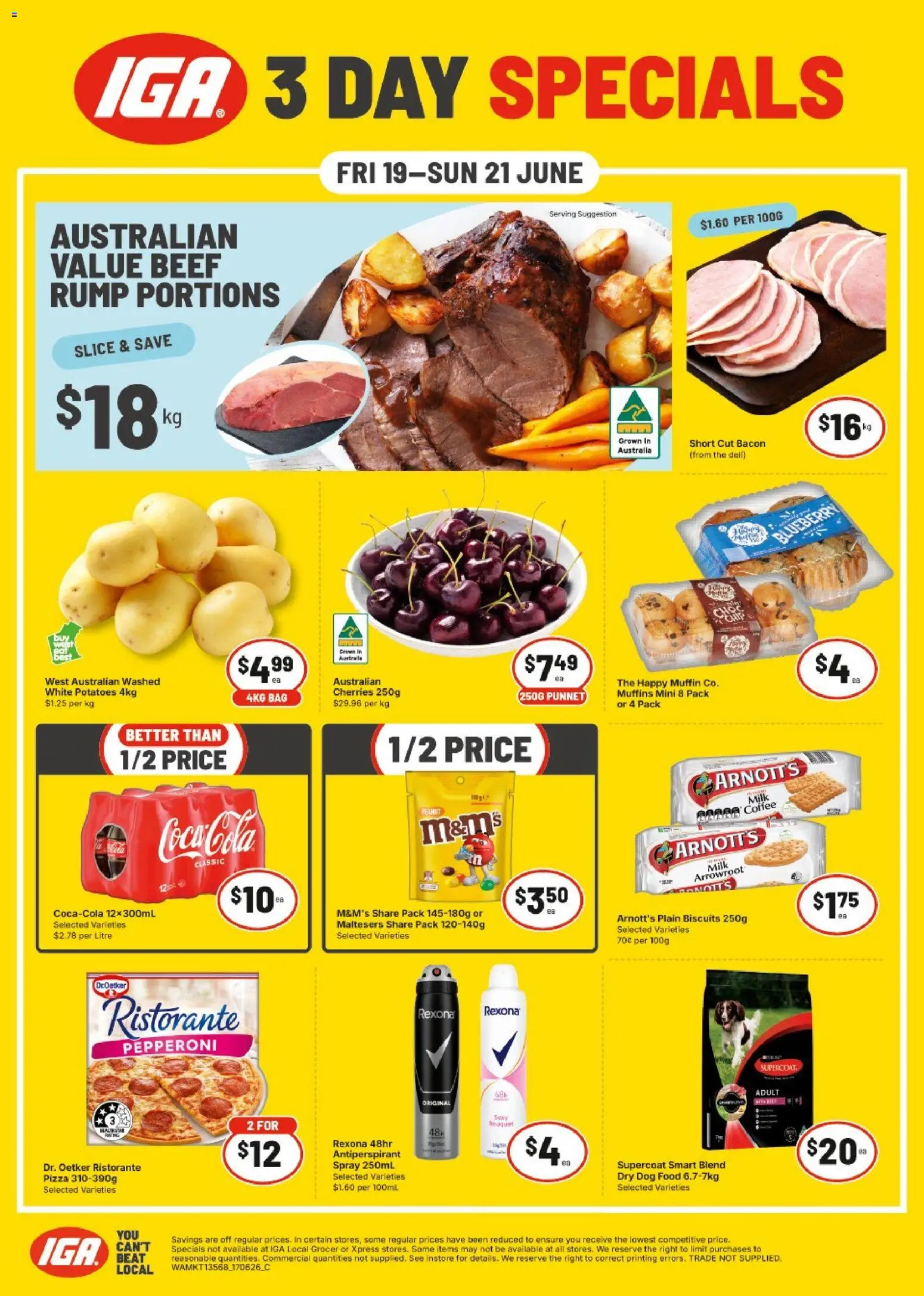 Preview of catalogue IGA - 3 Day Specials - NT/WA from shop IGA valid 19/06/2026