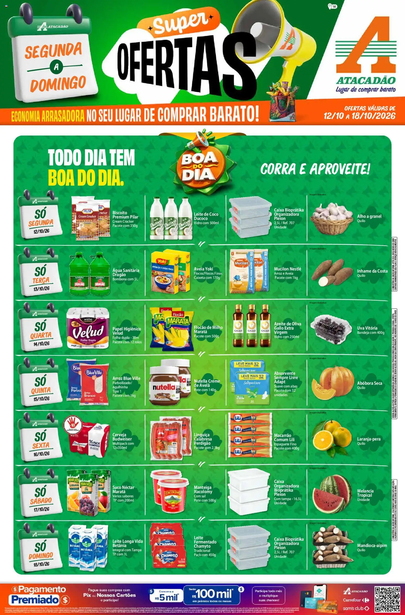 Pré-Visualização do folheto "Atacadão ofertas - SE" da loja Atacadão válido a partir de 12/10/2026