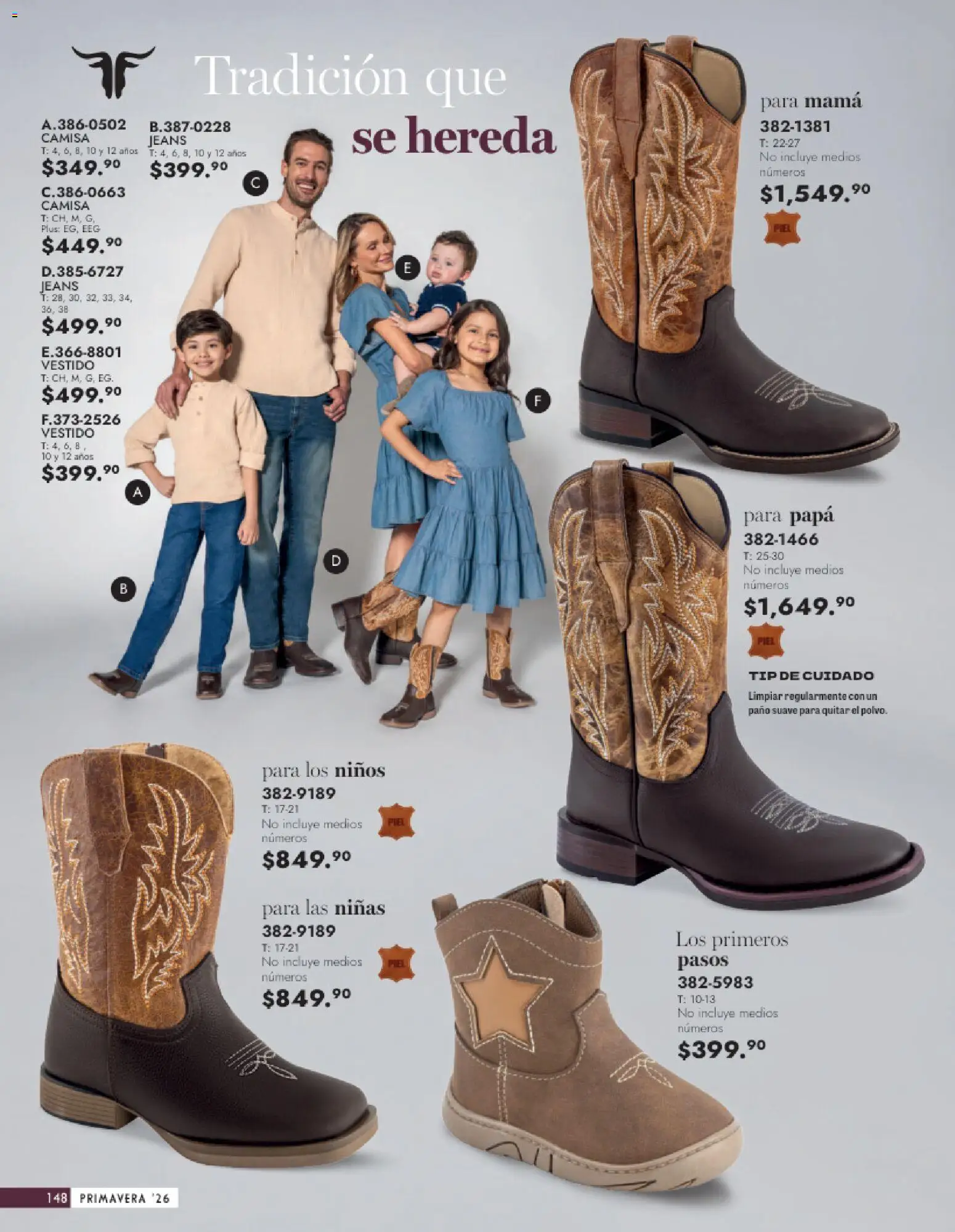 Vista previa las ofertas de la tienda Andrea - Catálogo Calzado Caballero desde el 25/01/2026 - Papa, Vestido, Camisa