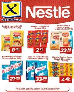 Pré-Visualização do folheto "X Supermercados ofertas Nestlé" da loja X Supermercados válido a partir de 13/06/2026