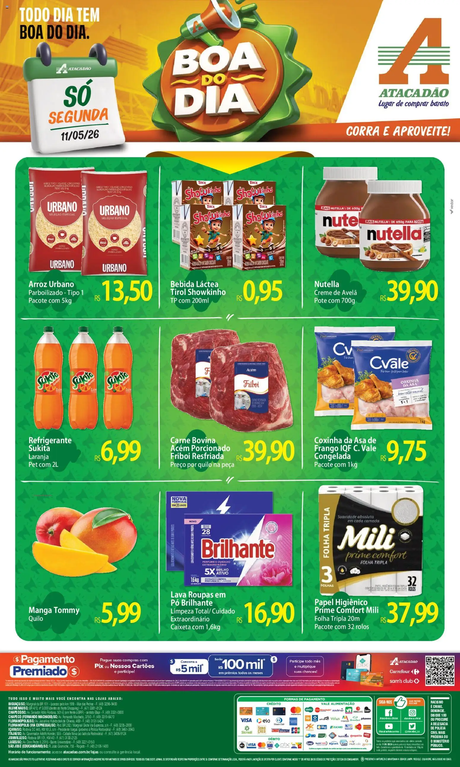 Pré-Visualização do folheto "Atacadão ofertas - SC" da loja Atacadão válido a partir de 11/05/2026