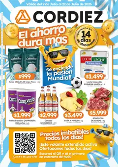 Vista previa del folleto de la tienda Cordiez válido desde el 09/07/2026 