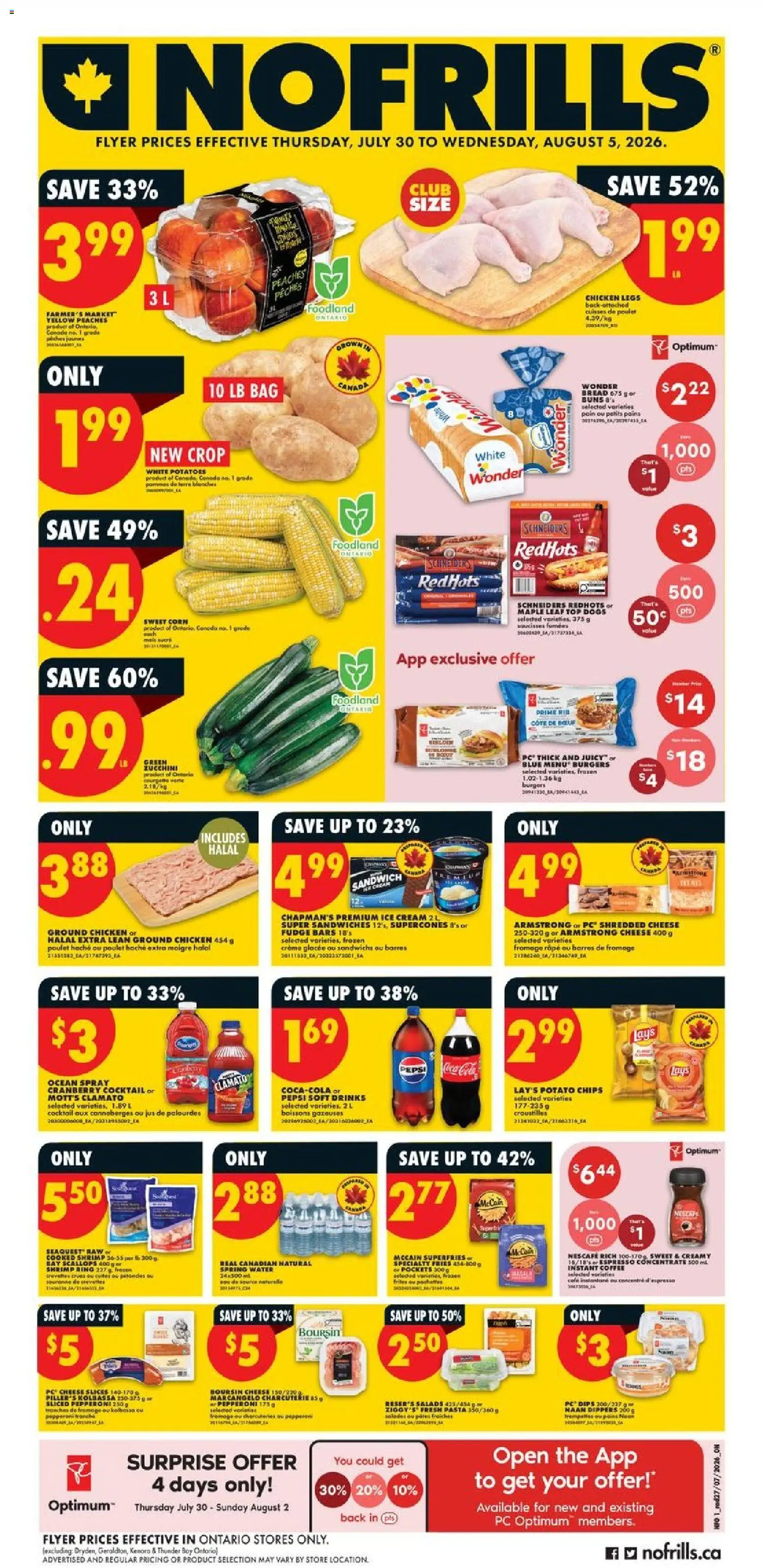 Preview of leaflet No Frills weekly flyer - ON from shop No Frills is valid from Jul 30, 2026