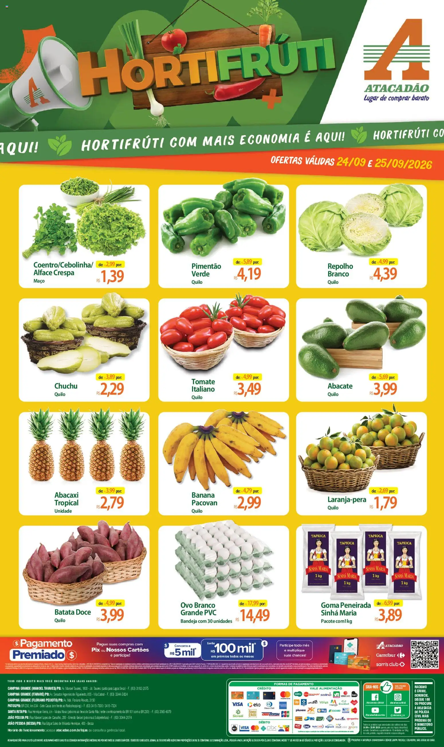 Pré-Visualização do folheto "Atacadão ofertas - PB" da loja Atacadão válido a partir de 24/09/2026