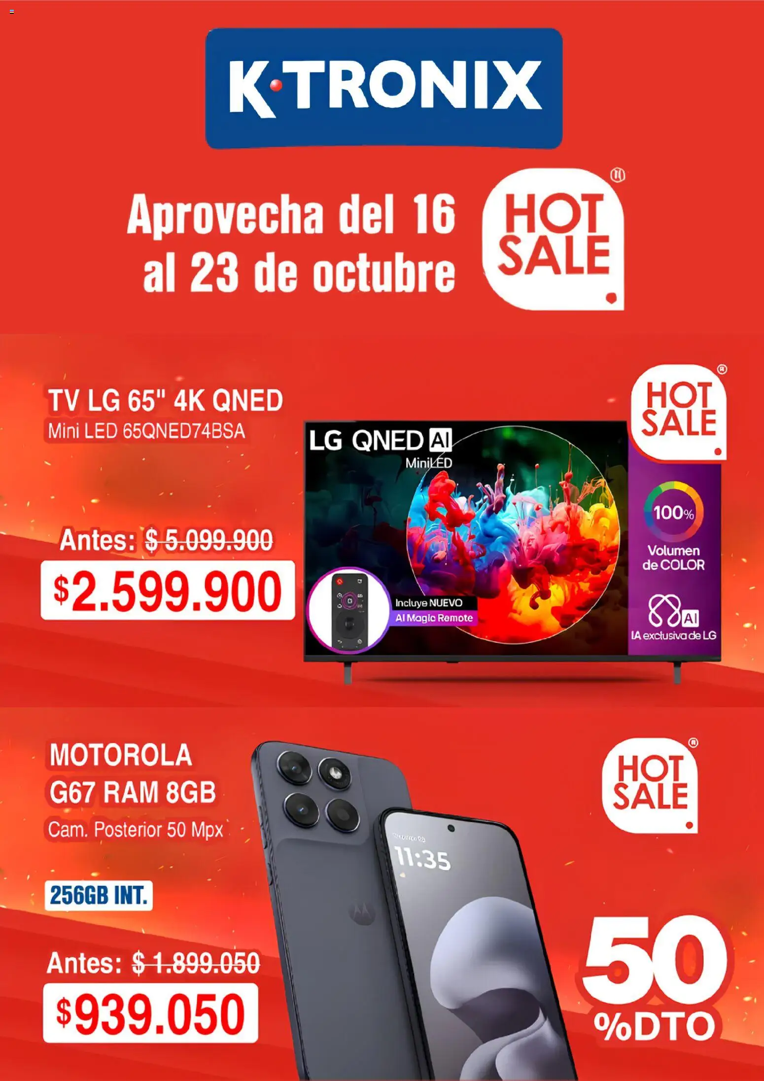  Vista previa del prospecto Ktronix Hot Sale del almacen Ktronix válida del 16/10/2026 al 