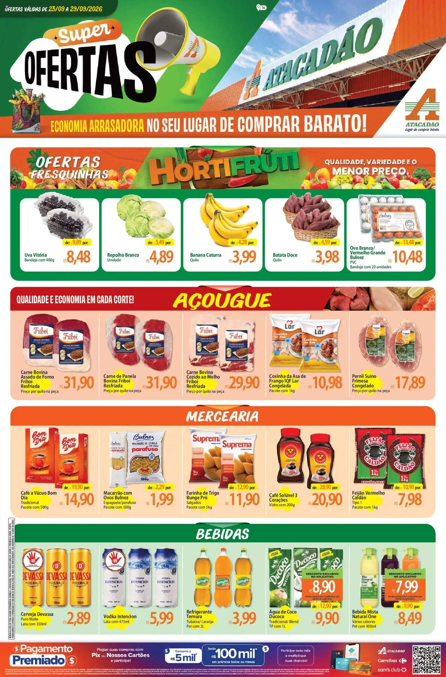 Pré-Visualização do folheto "Atacadão ofertas - SC" da loja Atacadão válido a partir de 23/09/2026