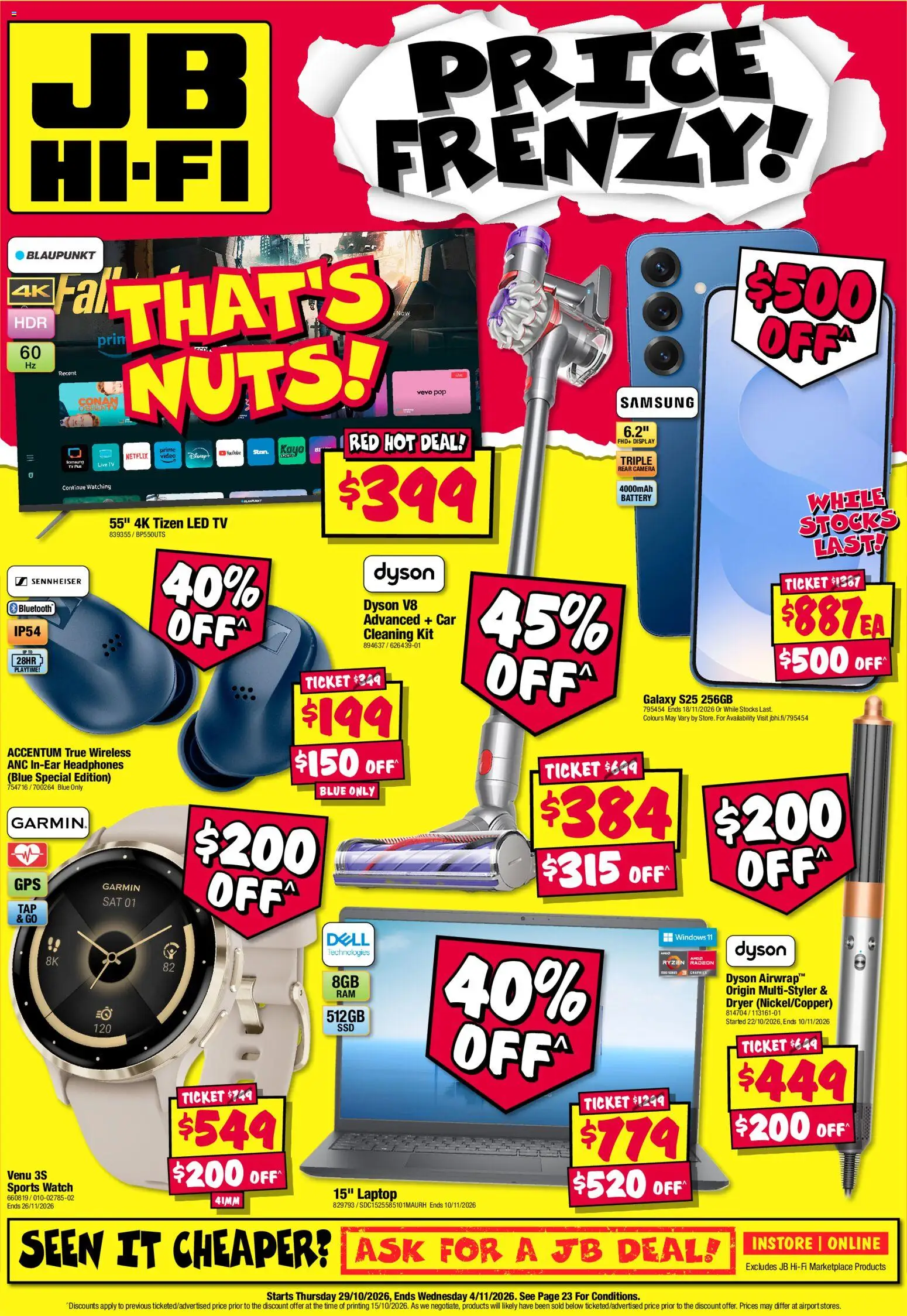 Preview of catalogue JB Hi-Fi catalogue from shop JB Hi-Fi valid 29/10/2026