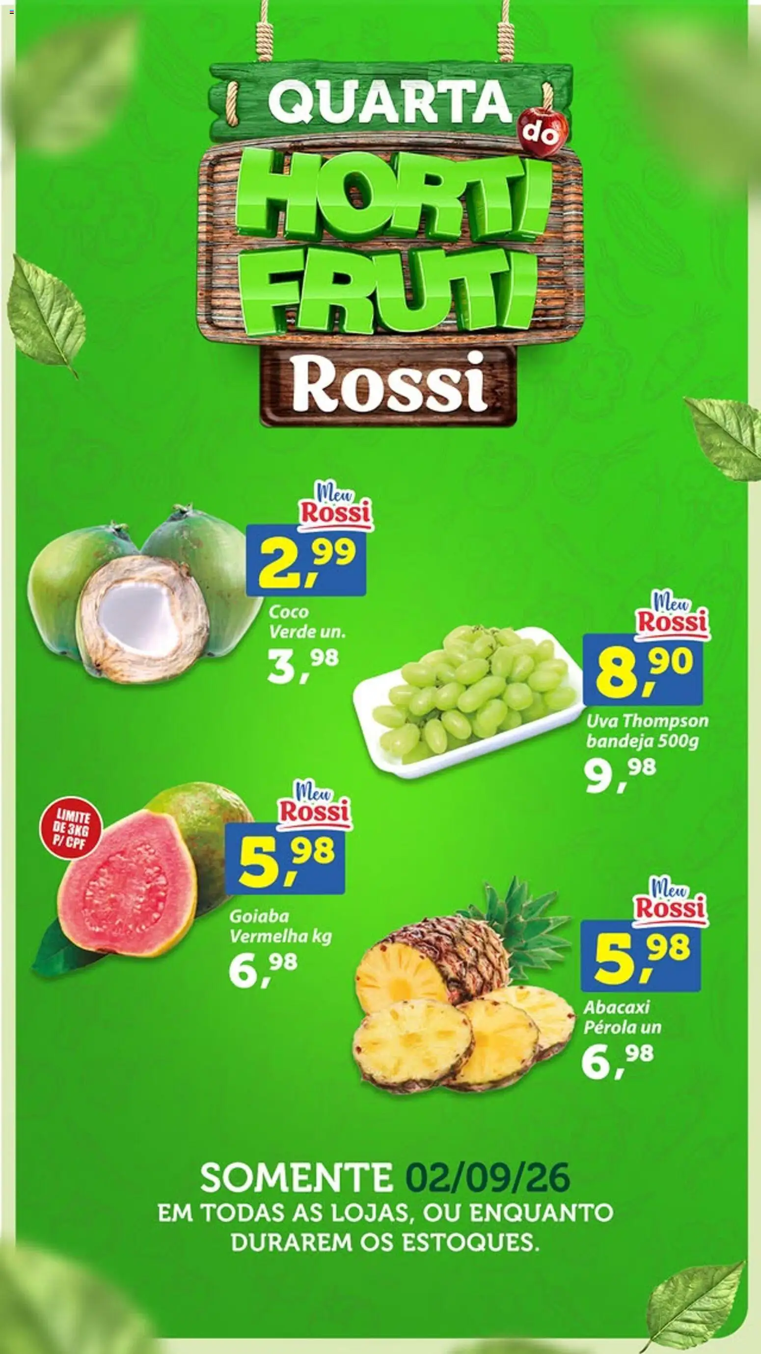 Ofertas Rossi Supermercados ofertas Hortifruti até 02/09/2026. - Página 2