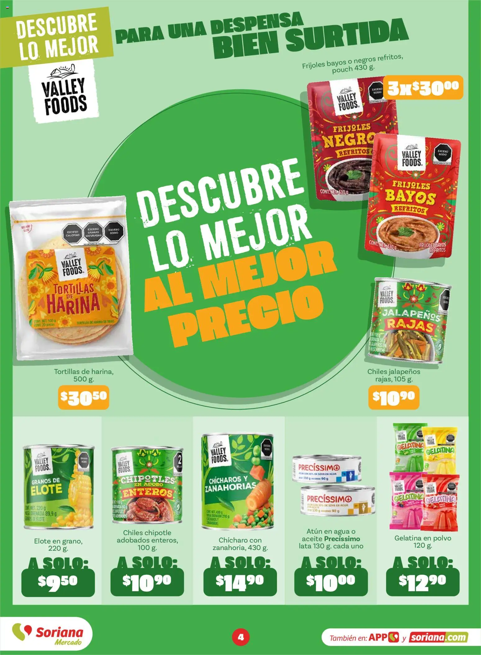 Vista previa las ofertas de la tienda Soriana - Soriana Descubre lo mejor al mejor precio Mercado Nacional desde el 01/09/2026 