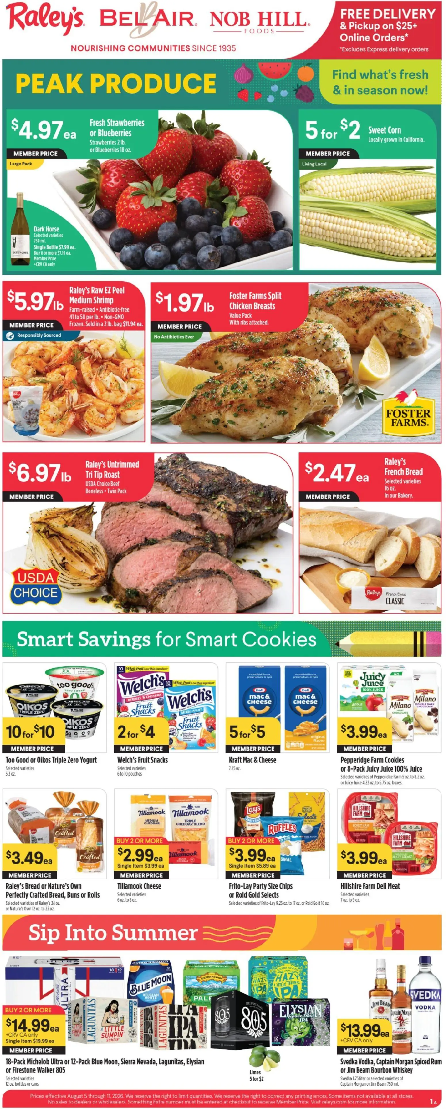 Ad Preview of Raley's Raley's Weekly Ad from 08/05/2026