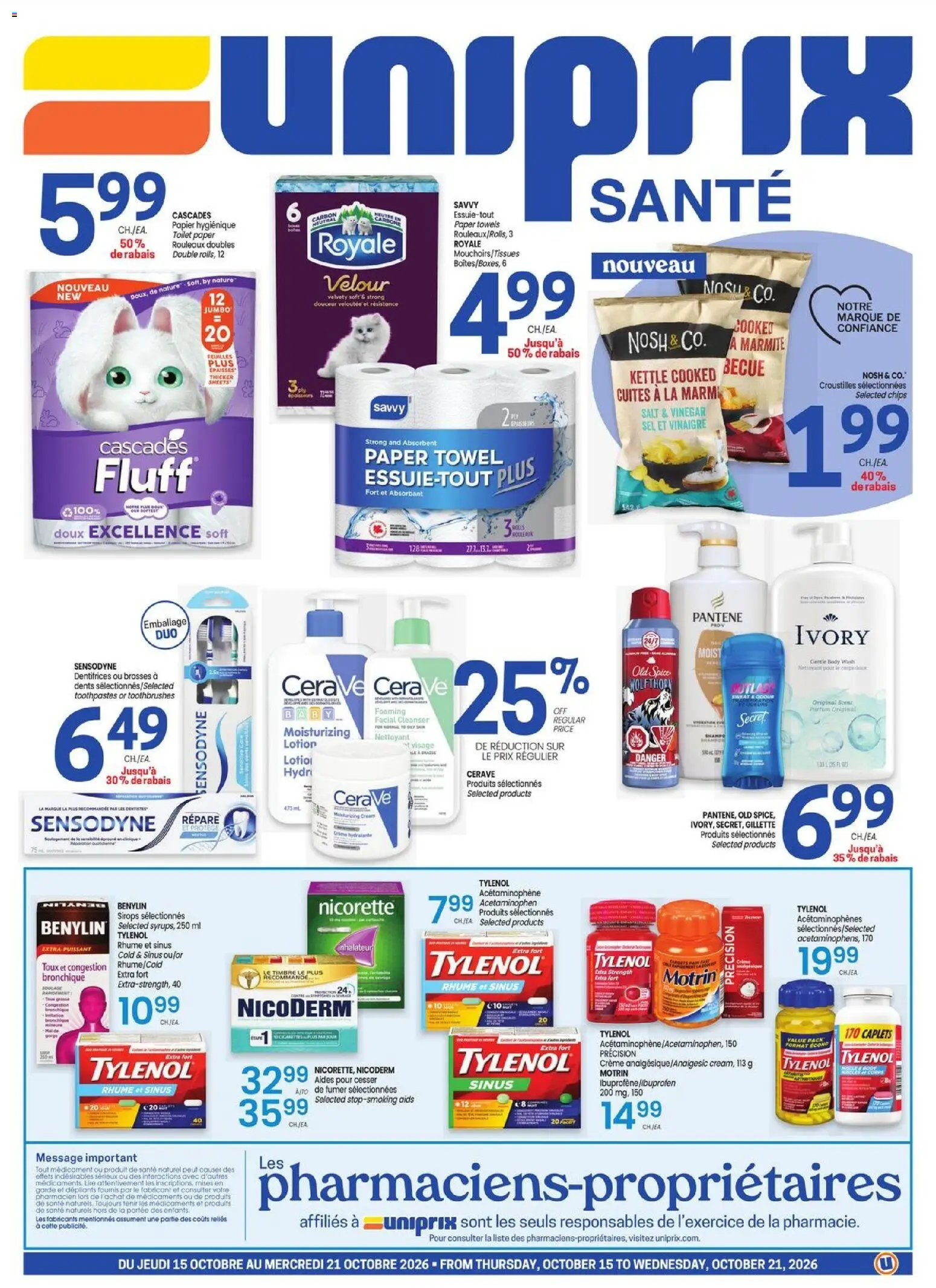 Preview of leaflet Uniprix - Uniprix Sante from shop Uniprix is valid from Oct 15, 2026