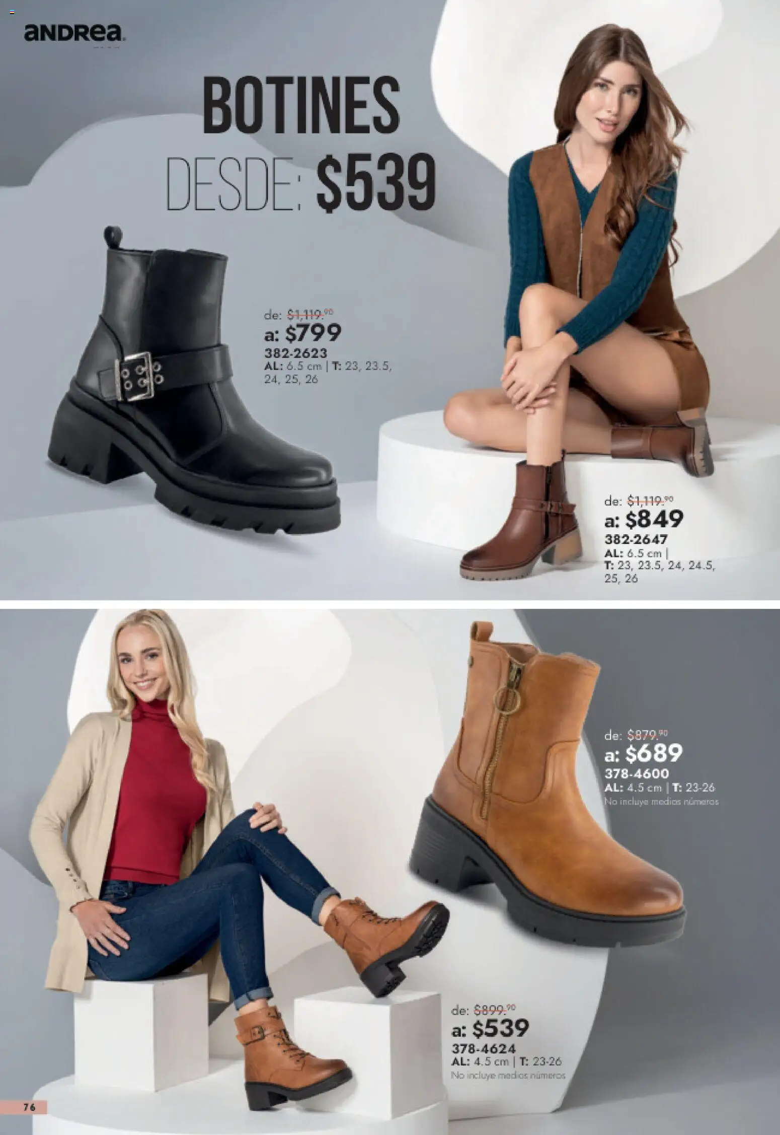 Vista previa las ofertas de la tienda Andrea - Andrea catálogo Outlet desde el 26/07/2026 