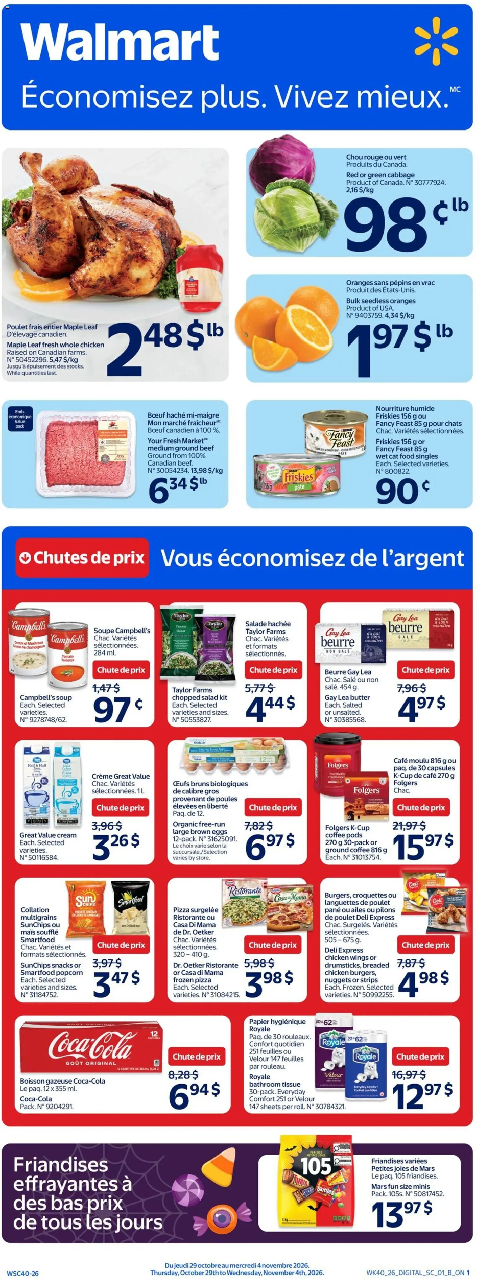 Preview of leaflet Walmart circulaire from shop Walmart is valid from Oct 29, 2026