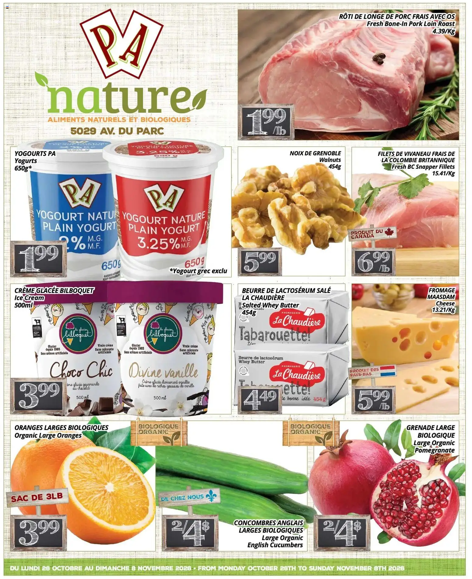 Preview of leaflet Pa Supermarché - nature Flyer from shop Pa Supermarché is valid from Oct 26, 2026