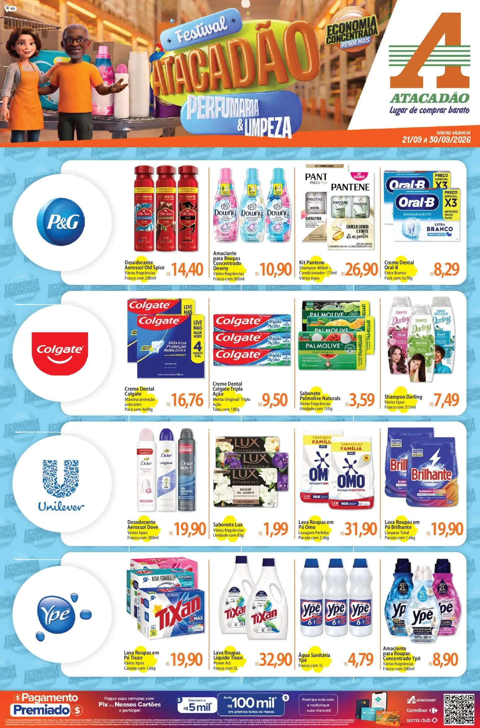Pré-Visualização do folheto "Atacadão ofertas - RO" da loja Atacadão válido a partir de 21/09/2026 - Perfume, Água, Desodorante, Óleo, Creme, Dove, Amaciante, Água sanitária