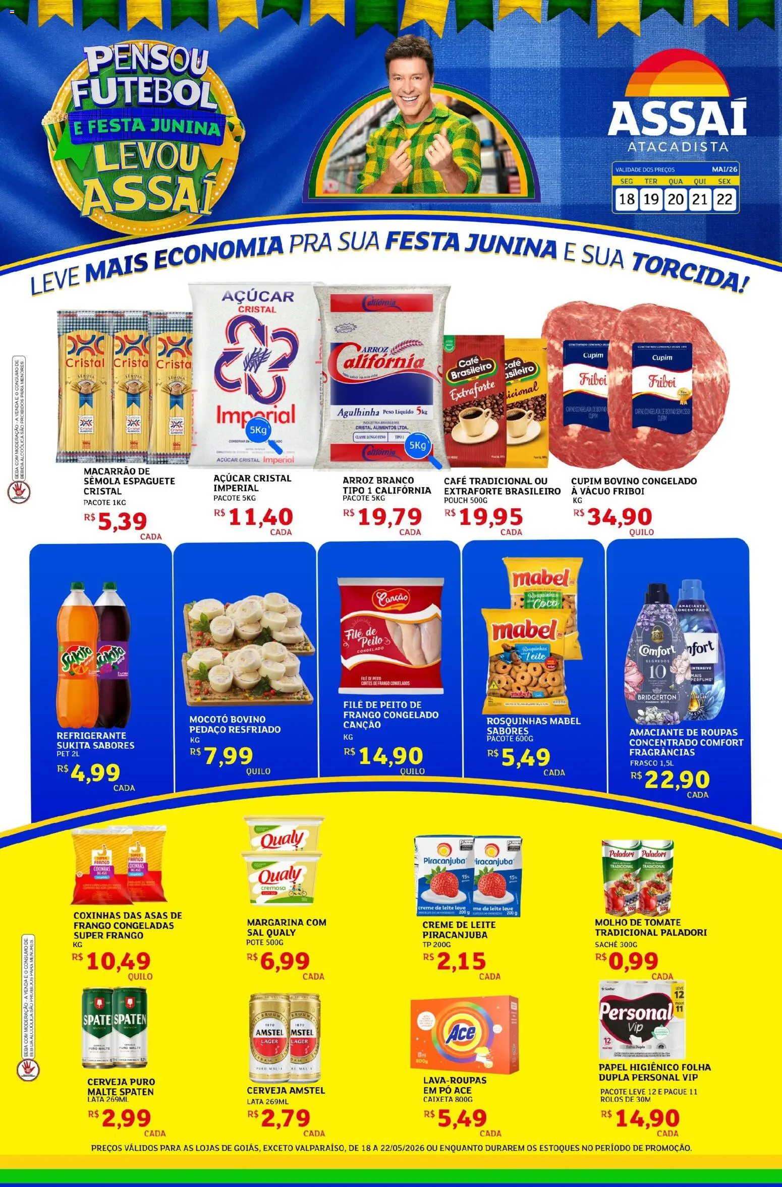Pré-Visualização do folheto "Assaí Atacadista ofertas - GO" da loja Assaí Atacadista válido a partir de 18/05/2026