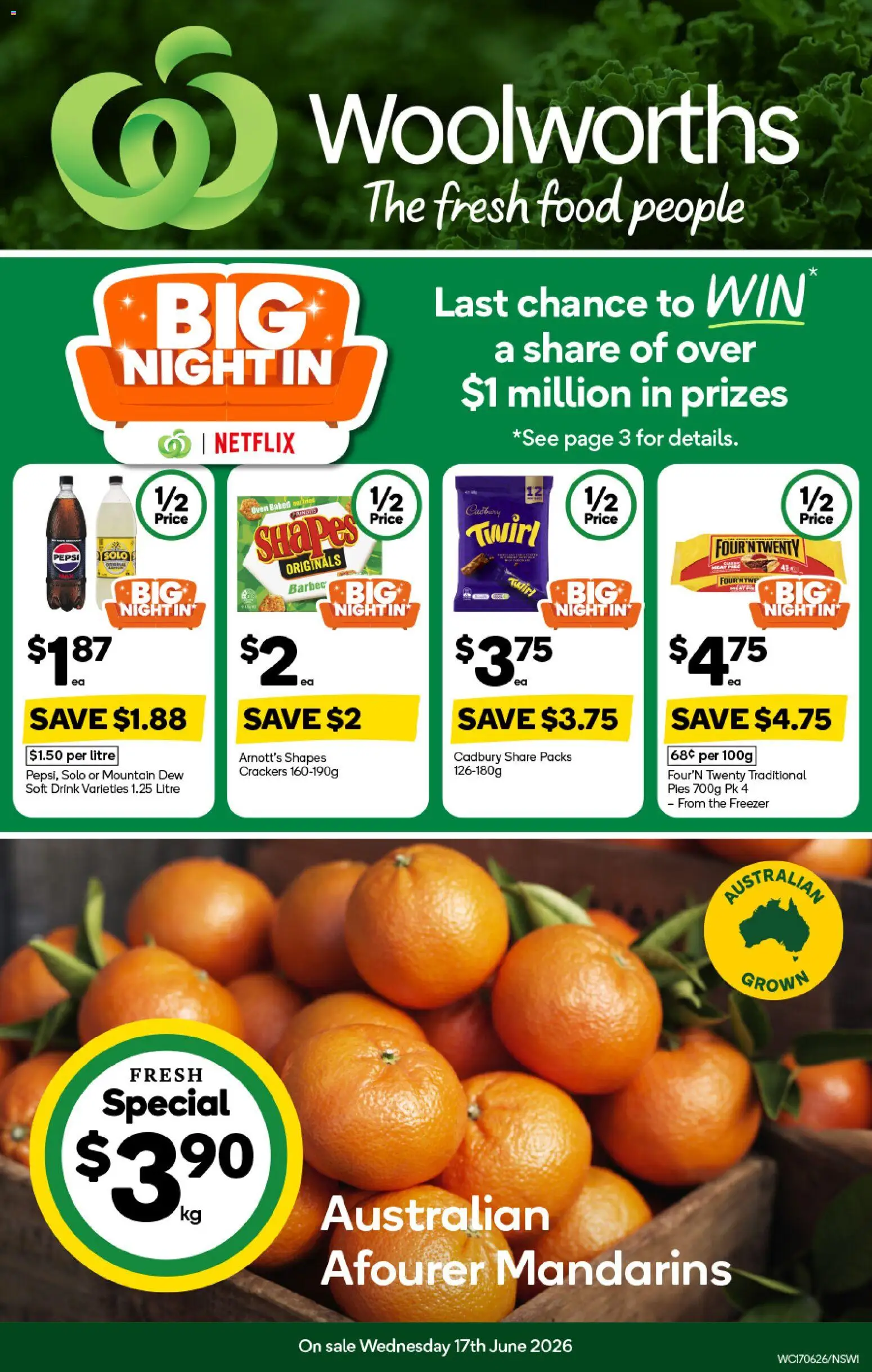 Preview of catalogue Woolworths catalogue from shop Woolworths valid 17/06/2026