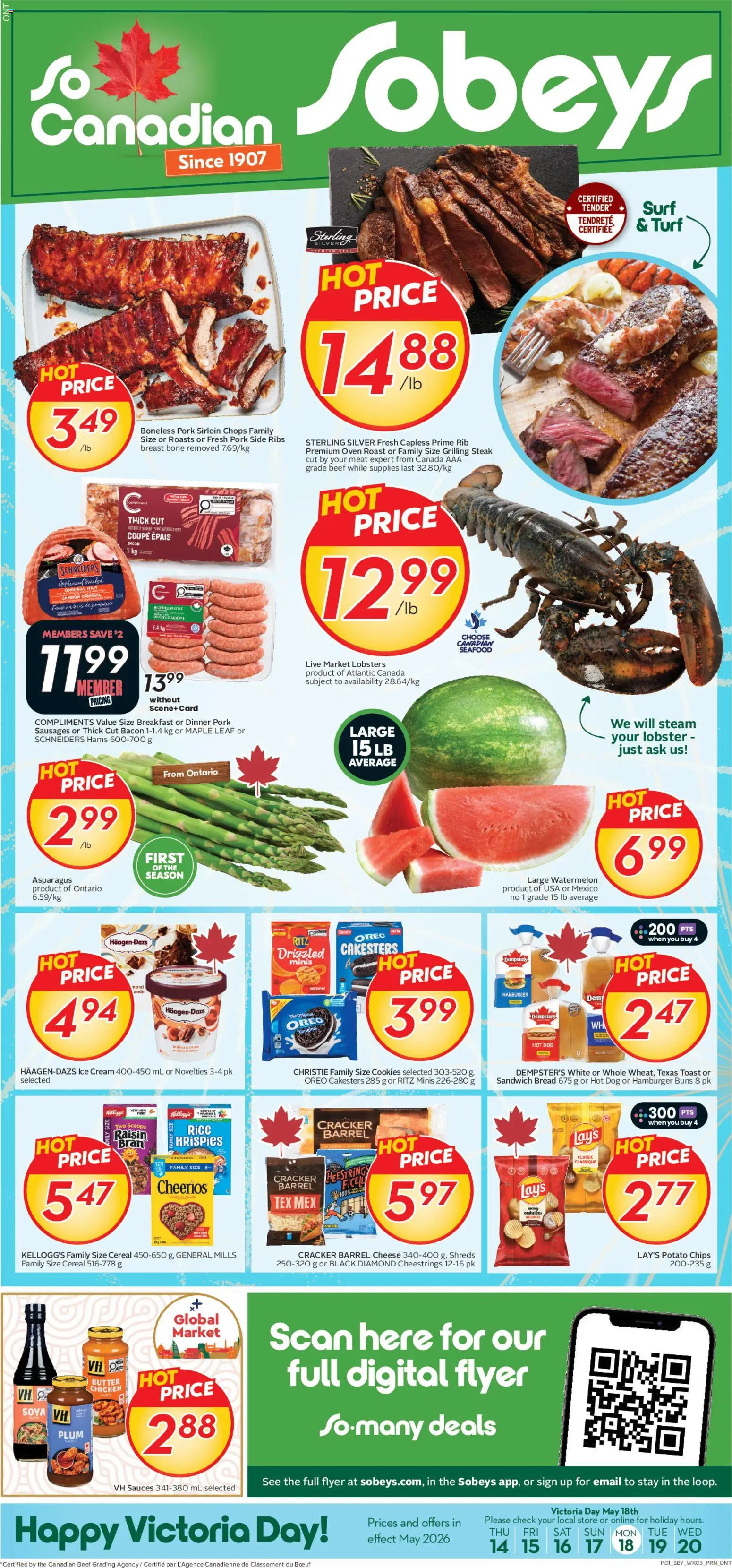 Preview of leaflet Sobeys weekly flyer / circulaire from shop Sobeys is valid from May 14, 2026