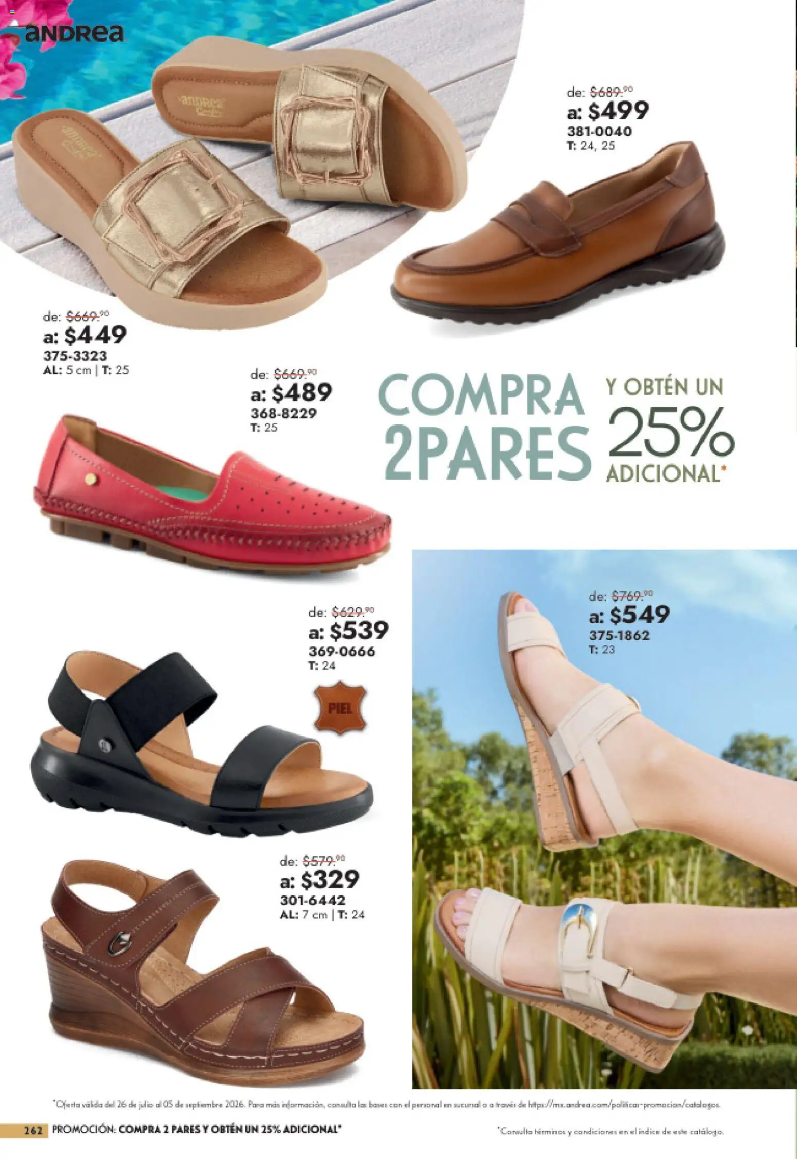 Vista previa las ofertas de la tienda Andrea - Andrea catálogo Outlet desde el 26/07/2026 