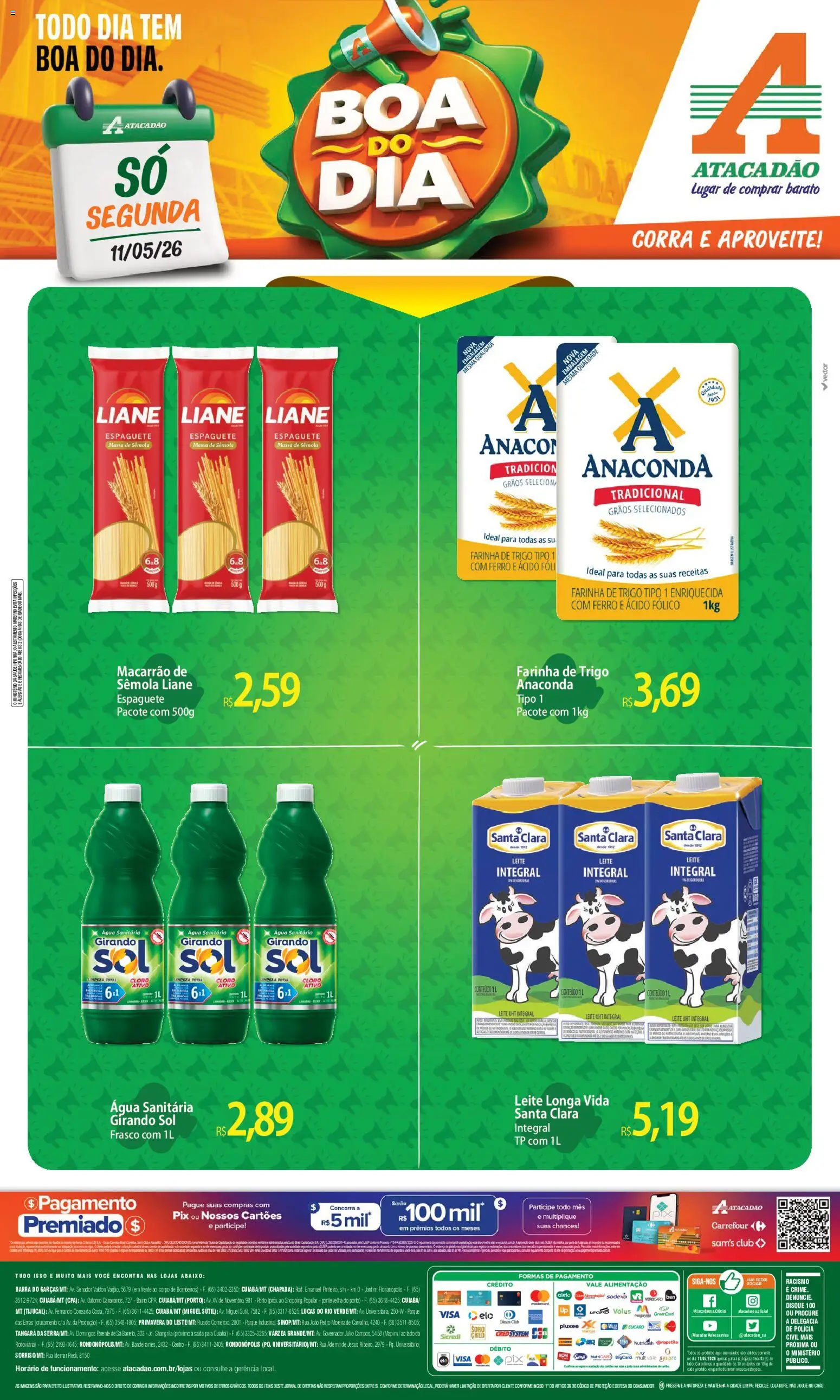 Pré-Visualização do folheto "Atacadão ofertas - MT" da loja Atacadão válido a partir de 11/05/2026
