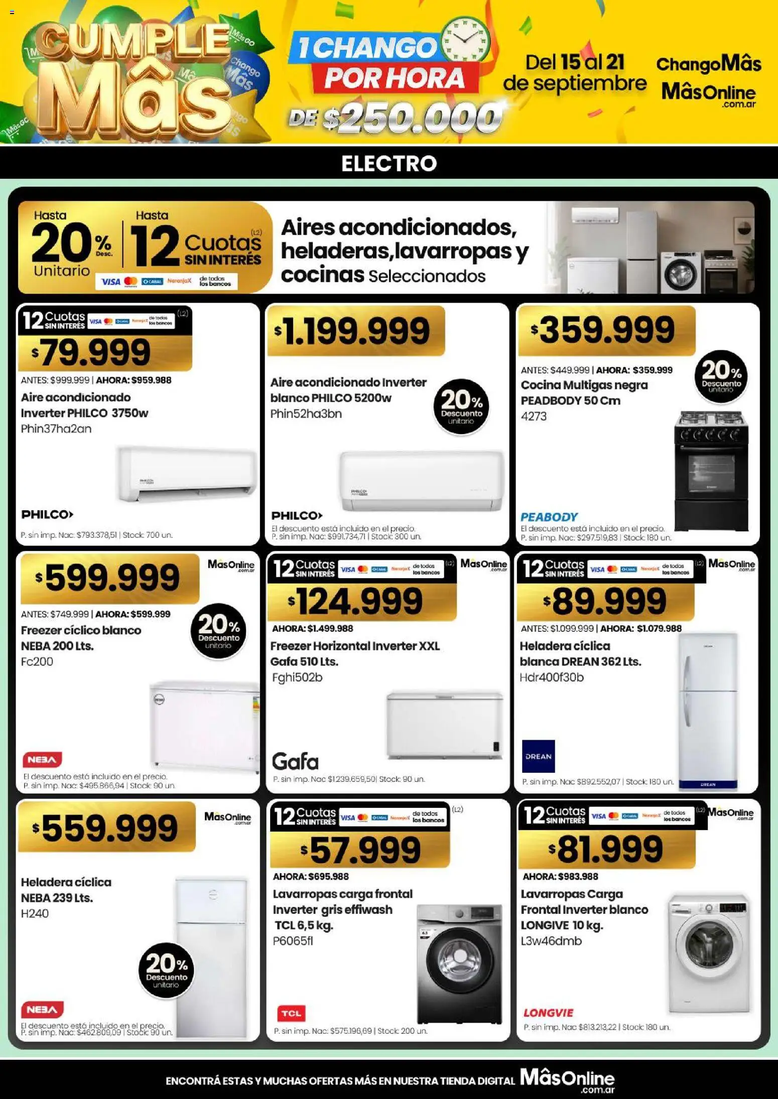 Vista previa del folleto de la tienda Changomas válido desde el 15/09/2026 