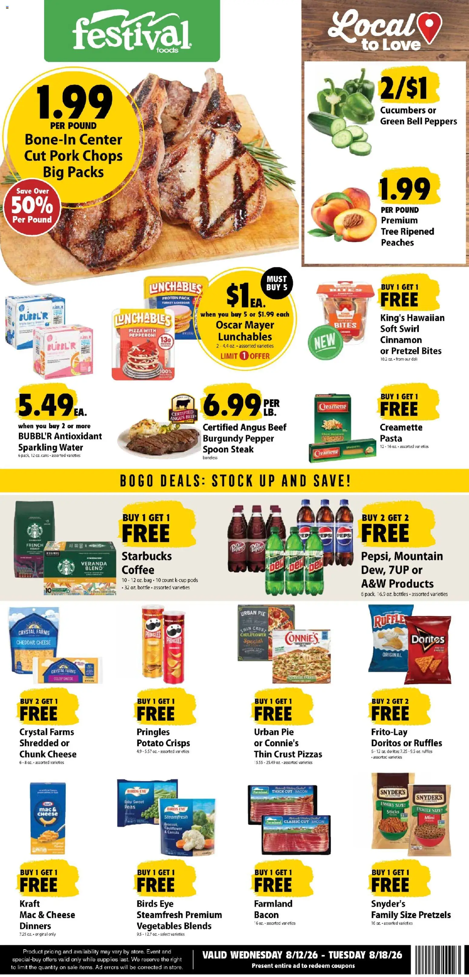 Ad Preview of Festival Foods Festival Foods Weekly Ad from 08/12/2026