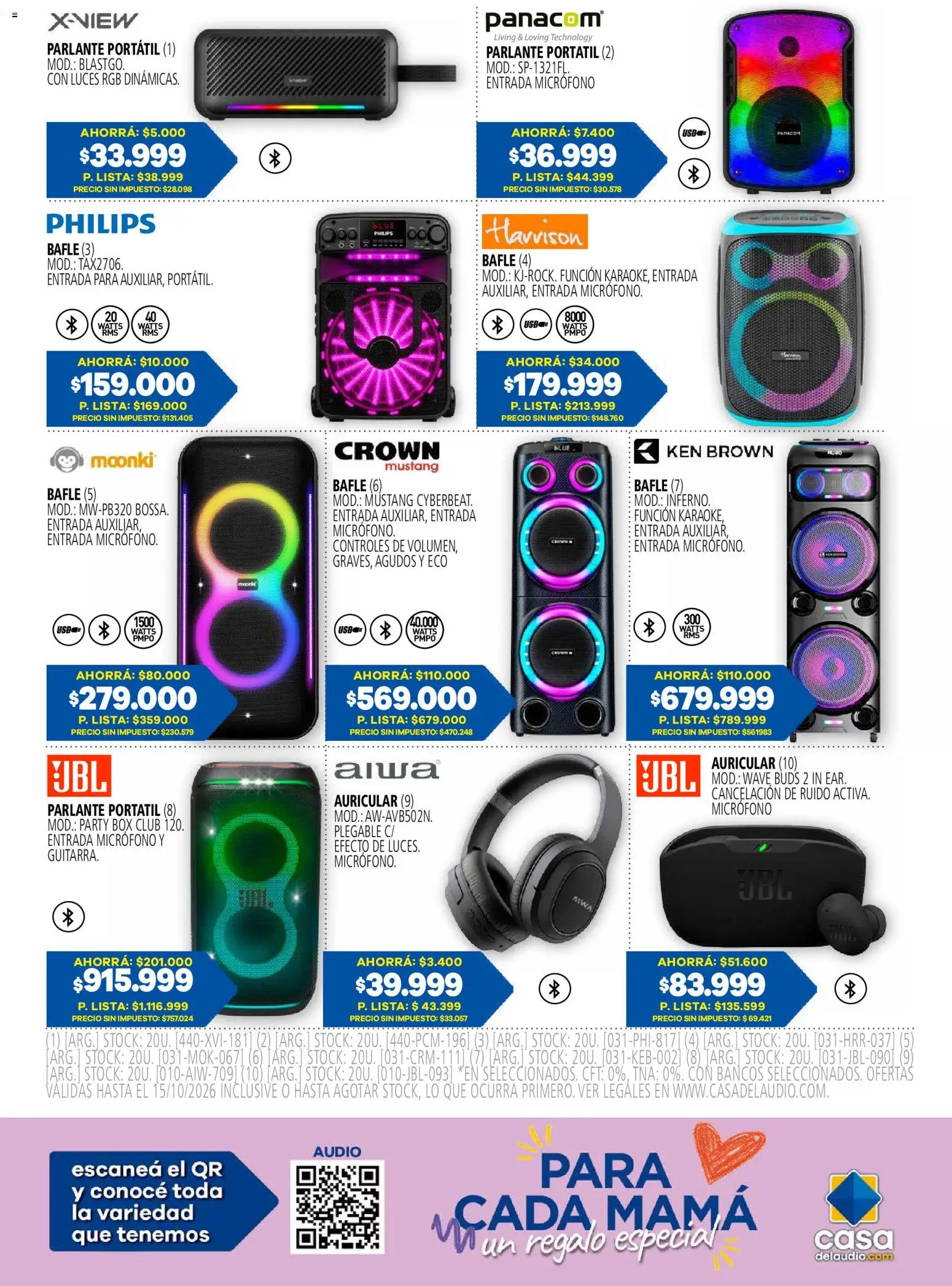 Vista previa del folleto de la tienda Casa del Audio válido desde el 01/10/2026 