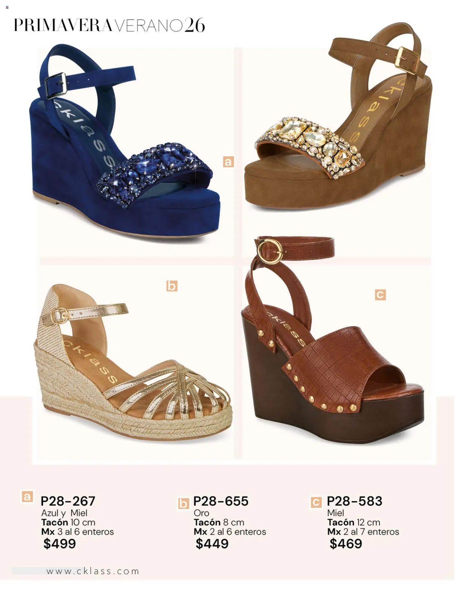 Vista previa las ofertas de la tienda Cklass - Catálogo Dama Calzado desde el 02/01/2026 - Miel