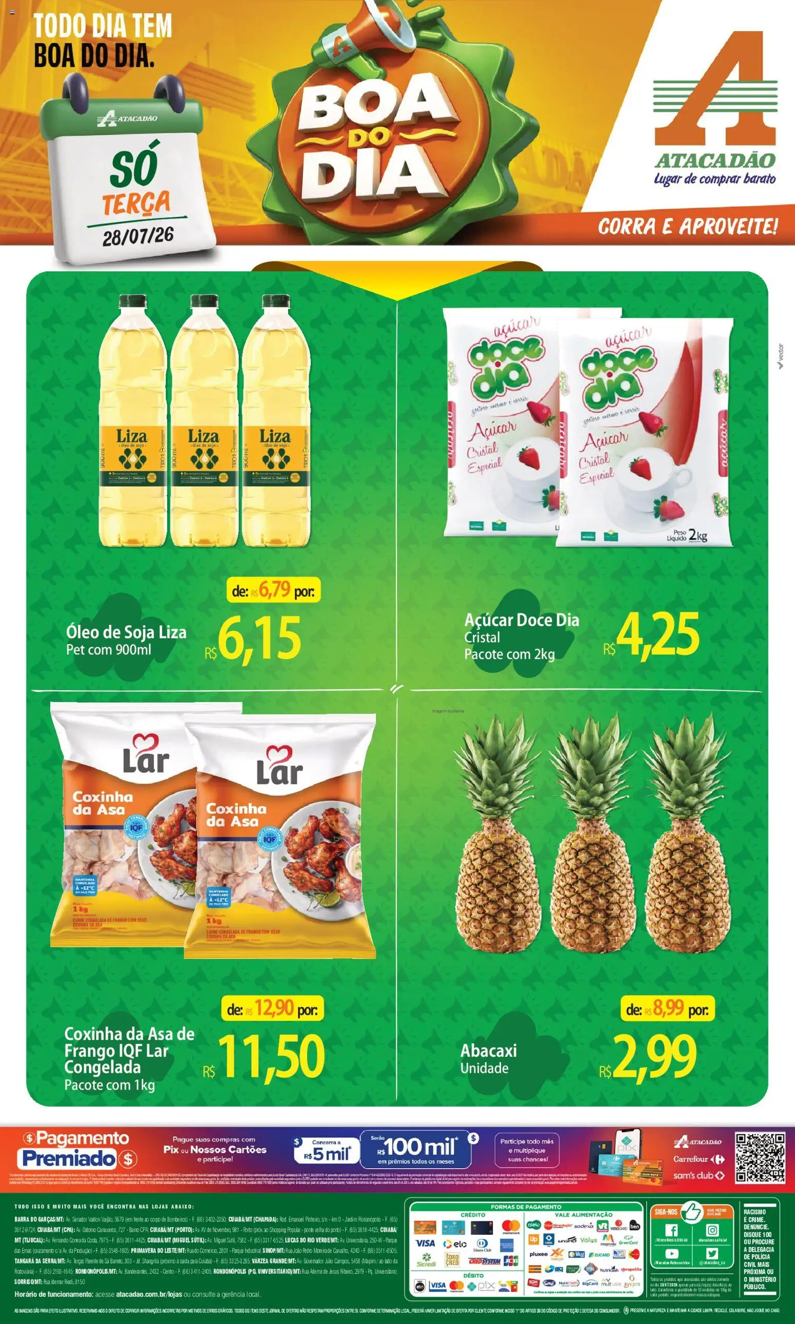 Pré-Visualização do folheto "Atacadão ofertas - MT" da loja Atacadão válido a partir de 28/07/2026