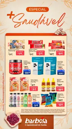 Pré-Visualização do folheto "Barbosa Supermercados ofertas Especial Sáudavel" da loja Barbosa Supermercados válido a partir de 27/10/2026